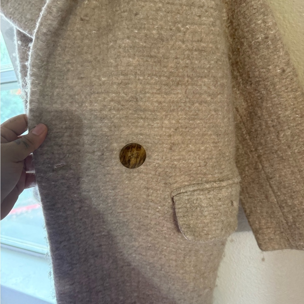 Zara Cream Teddy Jacket - Picture 3 of 5